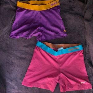 2 pairs of Nike pro combat shorts 🤟